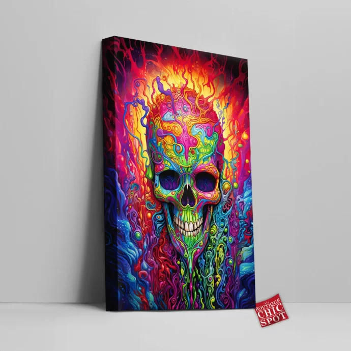 Colorful Skull Canvas Wall Art