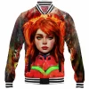 Anime Baseball-Jacket, Asuka Langley Soryu Baseball-Jacket