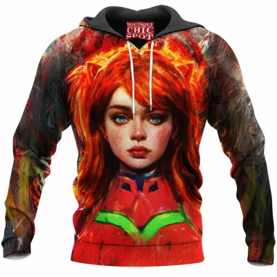 Anime Hoodie, Asuka Langley Soryu Hoodie