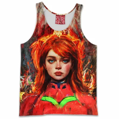 Anime Tank-Top, Asuka Langley Soryu Tank-Top