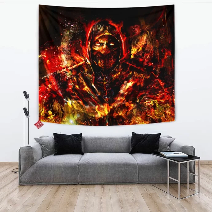 Scorpion Mortal Kombat Tapestry