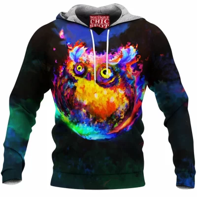 Owl Fleece-Hoodie