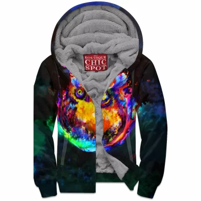 Owl Zip-Fleece-Hoodie