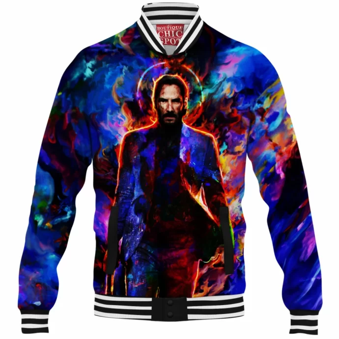 John Wick Keanu Reeves Baseball Jacket