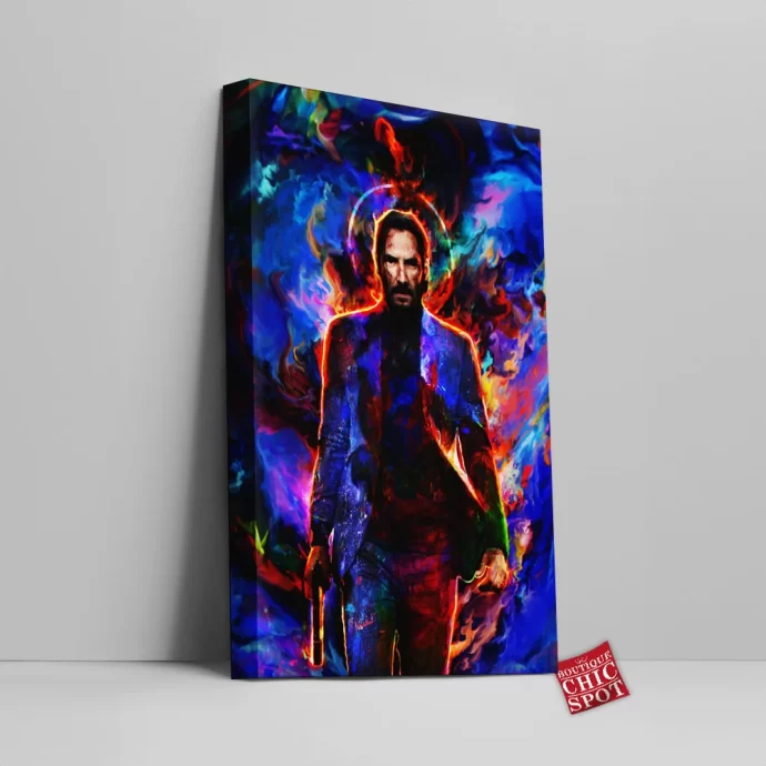 John Wick Keanu Reeves Canvas Wall Art