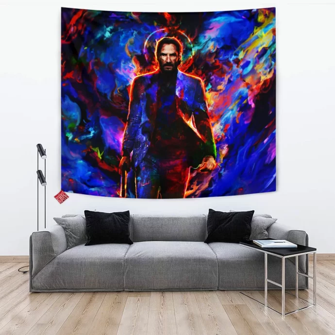 John Wick Keanu Reeves Tapestry