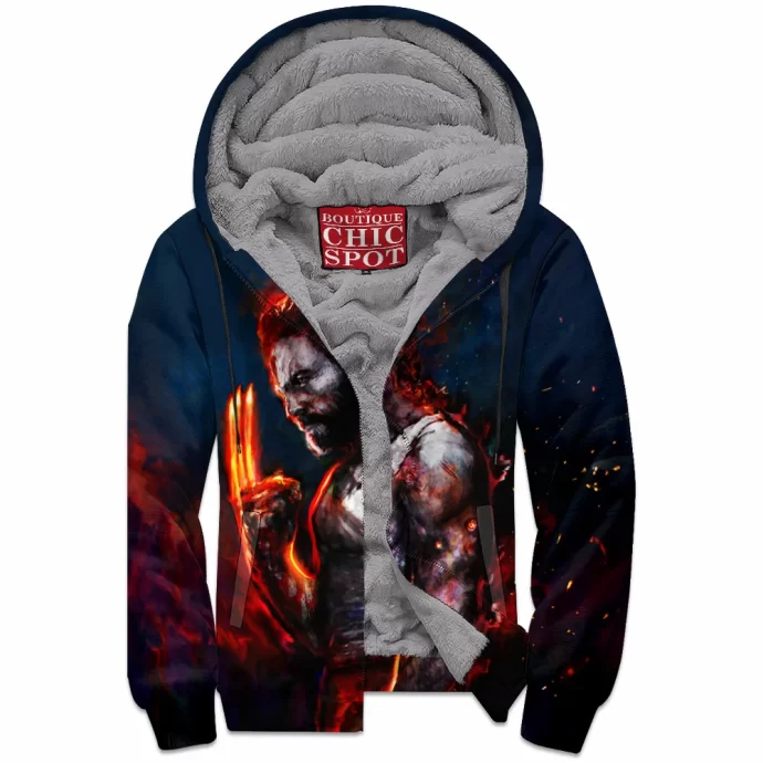 Wolverine Zip Fleece Hoodie