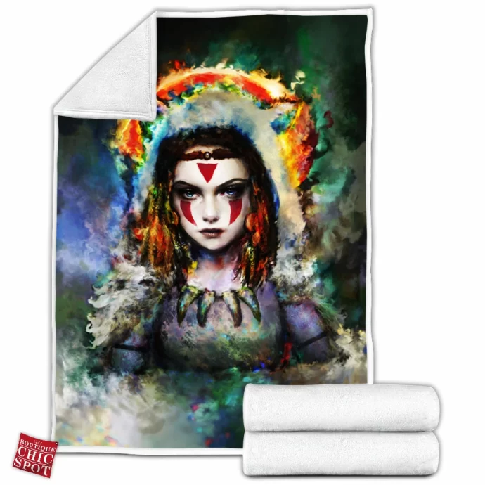 Princess Mononoke Fleece Blanket