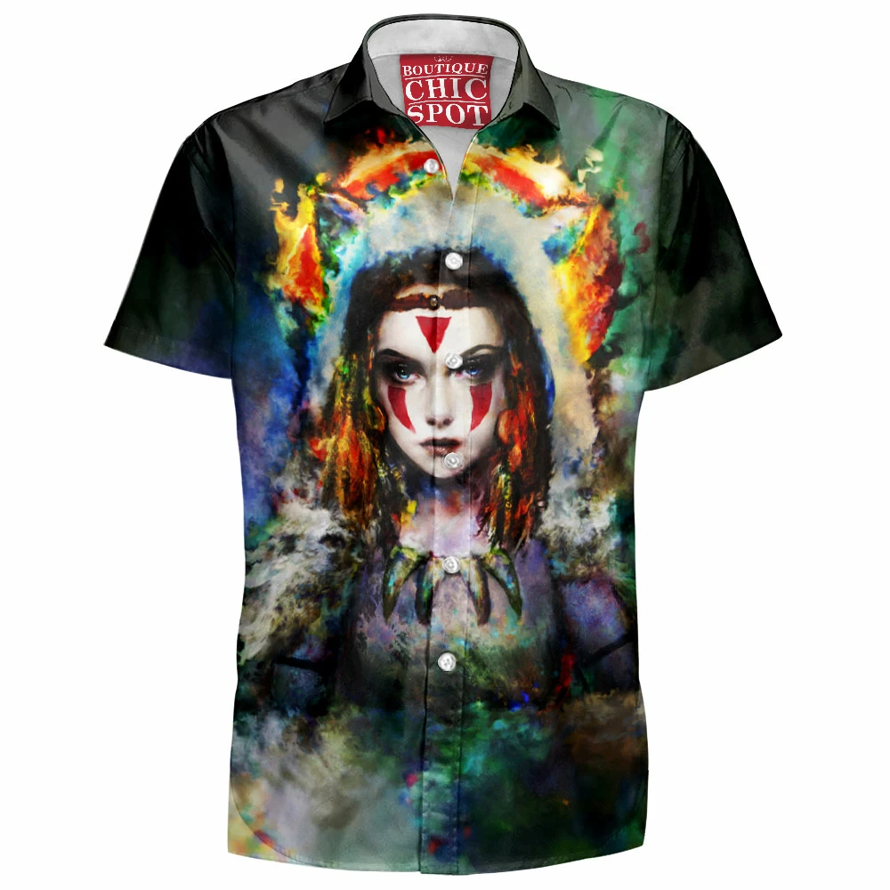 Anime Hawaiian-Shirt, Mononoke Hime Hawaiian-Shirt, Princess Mononoke Hawaiian-Shirt, Ghibli Hawaiian-Shirt 1 N THAO Boutique 3071 Hawaiian Shirt