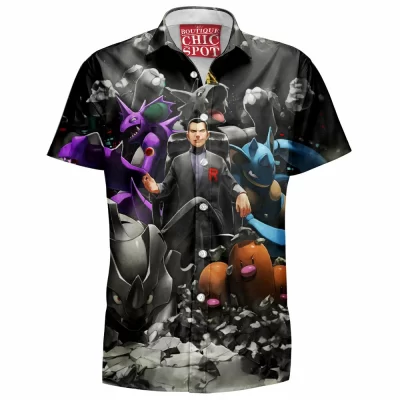 Anime Hawaiian-Shirt, Pokemon Hawaiian-Shirt, Team Rocket Hawaiian-Shirt