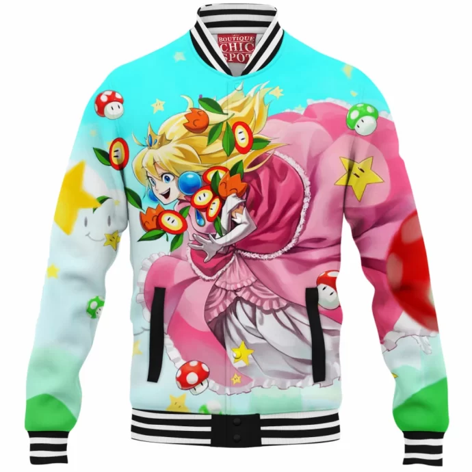 Princess Peach Baseball Jacket