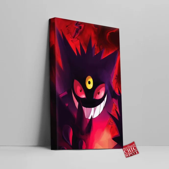 Mega Gengar Canvas Wall Art