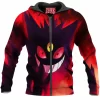 Anime Zip-Hoodie, Gengar Zip-Hoodie, Pokemon Zip-Hoodie