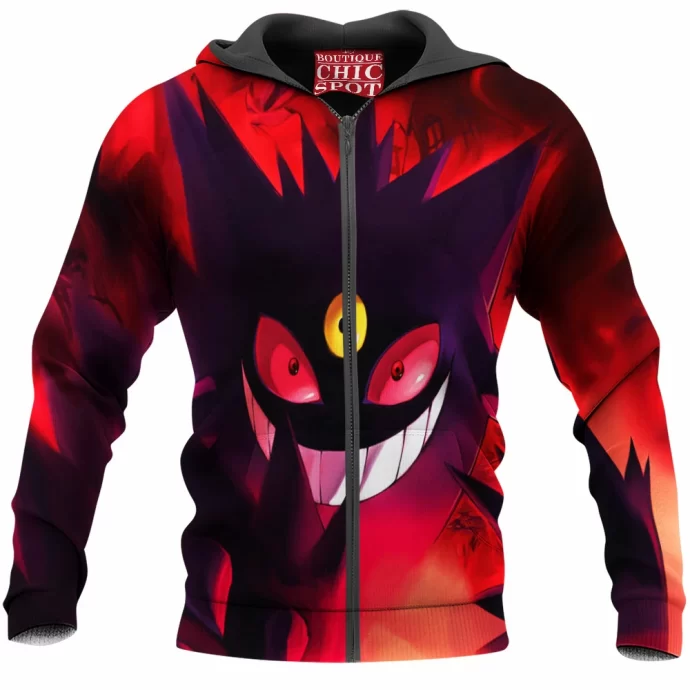 Mega Gengar Zip Hoodie