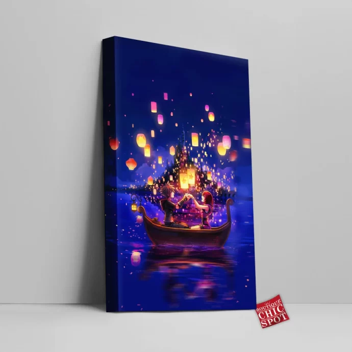 Sora And Kairi Canvas Wall Art