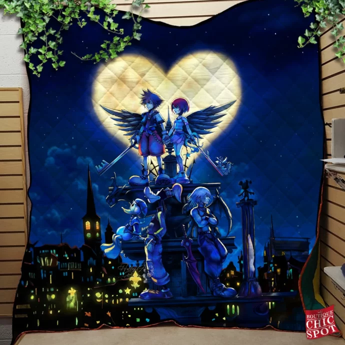 Kingdom Hearts Quilt Blanket