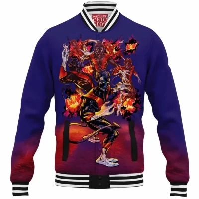 Comic Baseball-Jacket, Nightcrawler Baseball-Jacket, X-men Baseball-Jacket