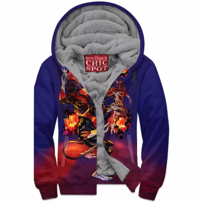 Comic Zip-Fleece-Hoodie, Nightcrawler Zip-Fleece-Hoodie, X-men Zip-Fleece-Hoodie