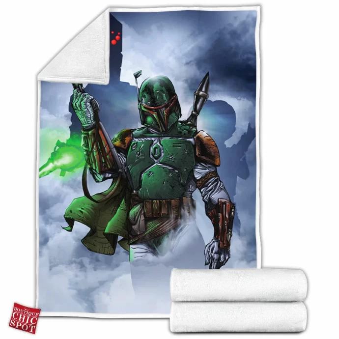 Boba Fett And The Bounty Hunters Fleece Blanket