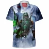 Boba Fett Hawaiian-Shirt, Sci-Fi Hawaiian-Shirt, Star Wars Hawaiian-Shirt