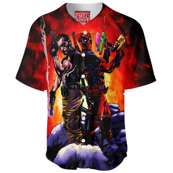 Punisher And Deadpool Baseball Jersey