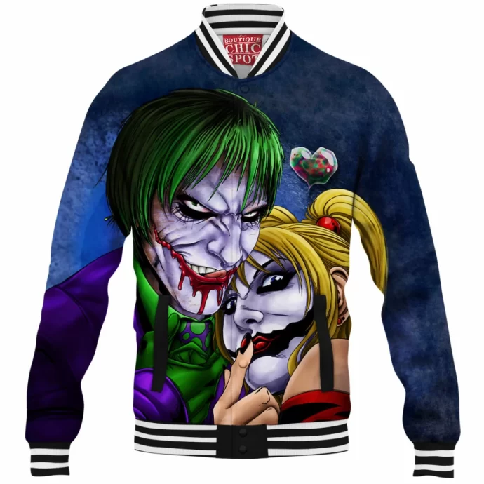 Joker And Harley Baseball Jacket