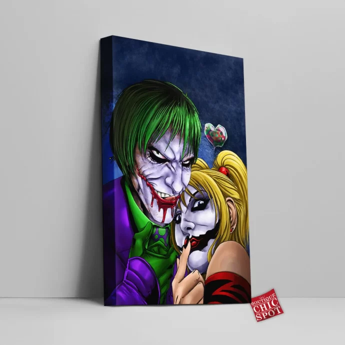 Joker And Harley Canvas Wall Art