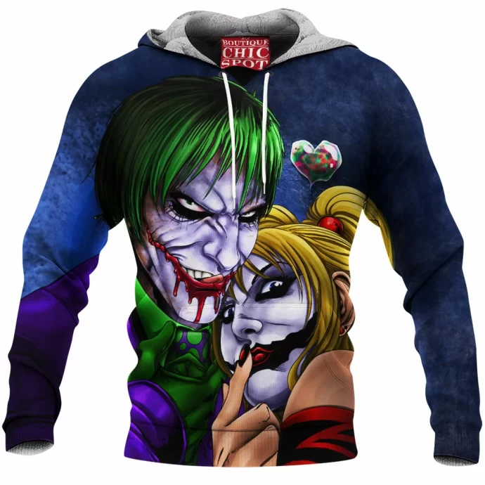 Joker And Harley Fleece Hoodie