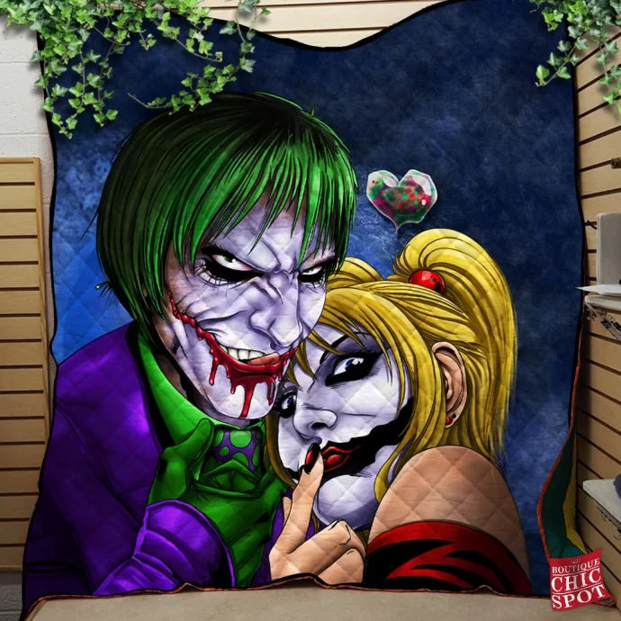 Joker And Harley Quilt Blanket