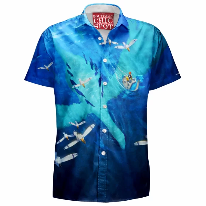 Ash Finds Lugia Hawaiian Shirt