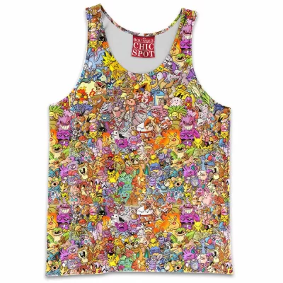 Anime Tank-Top, Kanto Tank-Top, Pokemon Tank-Top