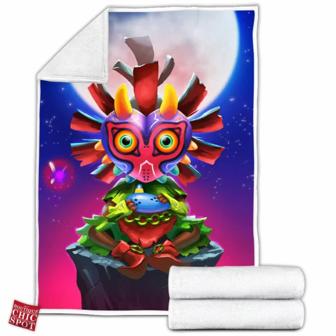 Skull Kid Fleece Blanket