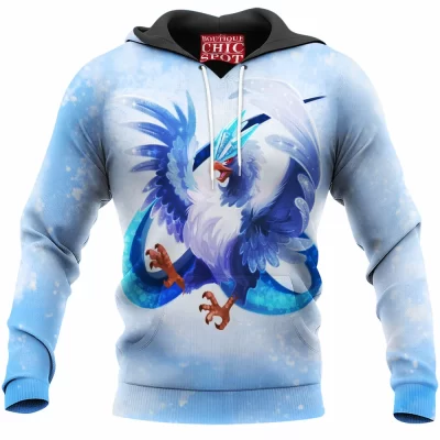 Anime Hoodie, Articuno Hoodie, Pokemon Hoodie