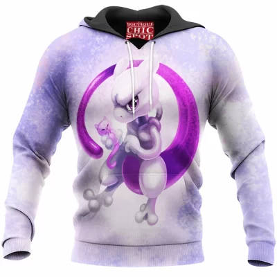 Anime Hoodie, Mewtwo Hoodie, Pokemon Hoodie