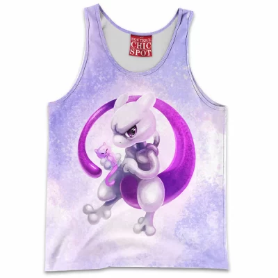 Anime Tank-Top, Mewtwo Tank-Top, Pokemon Tank-Top