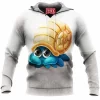 Anime Fleece-Hoodie, Omanyte Fleece-Hoodie, Pokemon Fleece-Hoodie