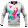 Anime Fleece-Hoodie, Porygon Fleece-Hoodie, Pokemon Fleece-Hoodie