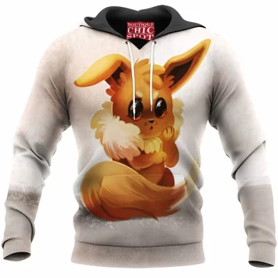 Anime Hoodie, Eevee Hoodie, Pokemon Hoodie