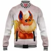 Anime Baseball-Jacket, Flareon Baseball-Jacket, Pokemon Baseball-Jacket