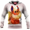 Anime Fleece-Hoodie, Flareon Fleece-Hoodie, Pokemon Fleece-Hoodie