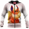 Anime Zip-Hoodie, Flareon Zip-Hoodie, Pokemon Zip-Hoodie