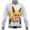 Anime Baseball-Jacket, Jolteon Baseball-Jacket, Pokemon Baseball-Jacket