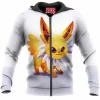 Anime Zip-Hoodie, Jolteon Zip-Hoodie, Pokemon Zip-Hoodie