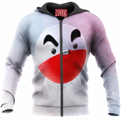 Anime Zip-Hoodie, Electrode Zip-Hoodie, Pokemon Zip-Hoodie