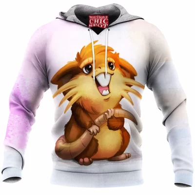 Anime Fleece-Hoodie, Pokemon Fleece-Hoodie, Raticate Fleece-Hoodie