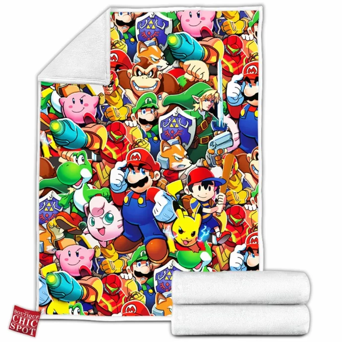 Smash Bros Fleece Blanket