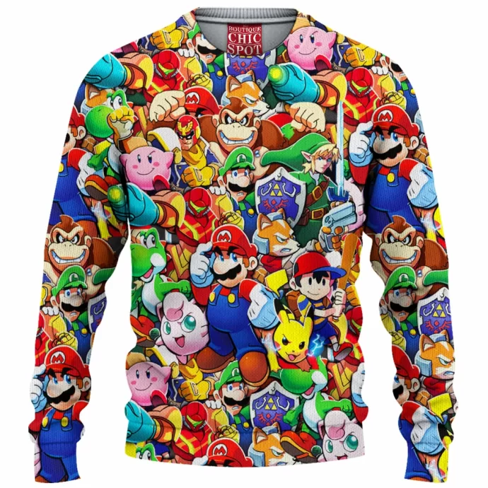 Smash Bros Knitted Sweater