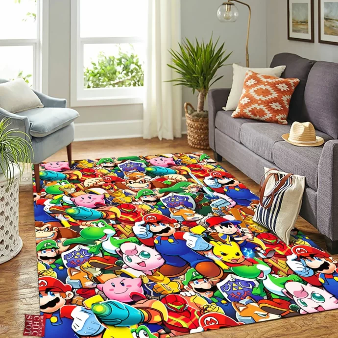 Smash Bros Rectangle Rug