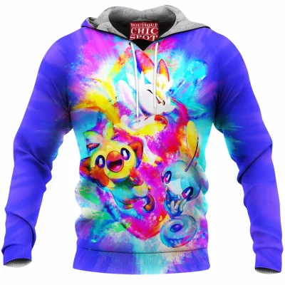 Anime Fleece-Hoodie, Pokemon Fleece-Hoodie, Pokemon Sword And Shield Fleece-Hoodie