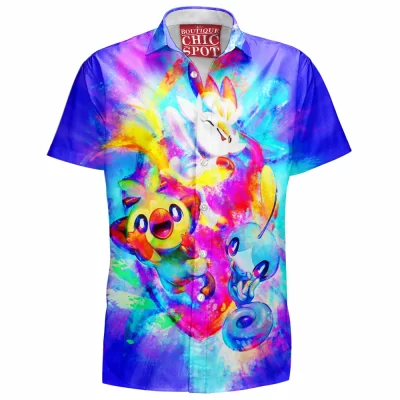 Anime Hawaiian-Shirt, Pokemon Hawaiian-Shirt, Pokemon Sword And Shield Hawaiian-Shirt